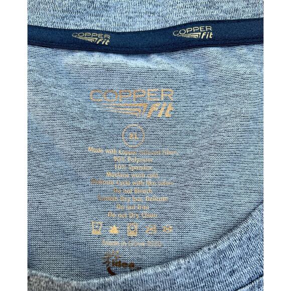 Copper Fit Gray Activewear Sweatshirt Long Sleeve Mens Women Size XL Relaxed Fit - Picture 5 of 7